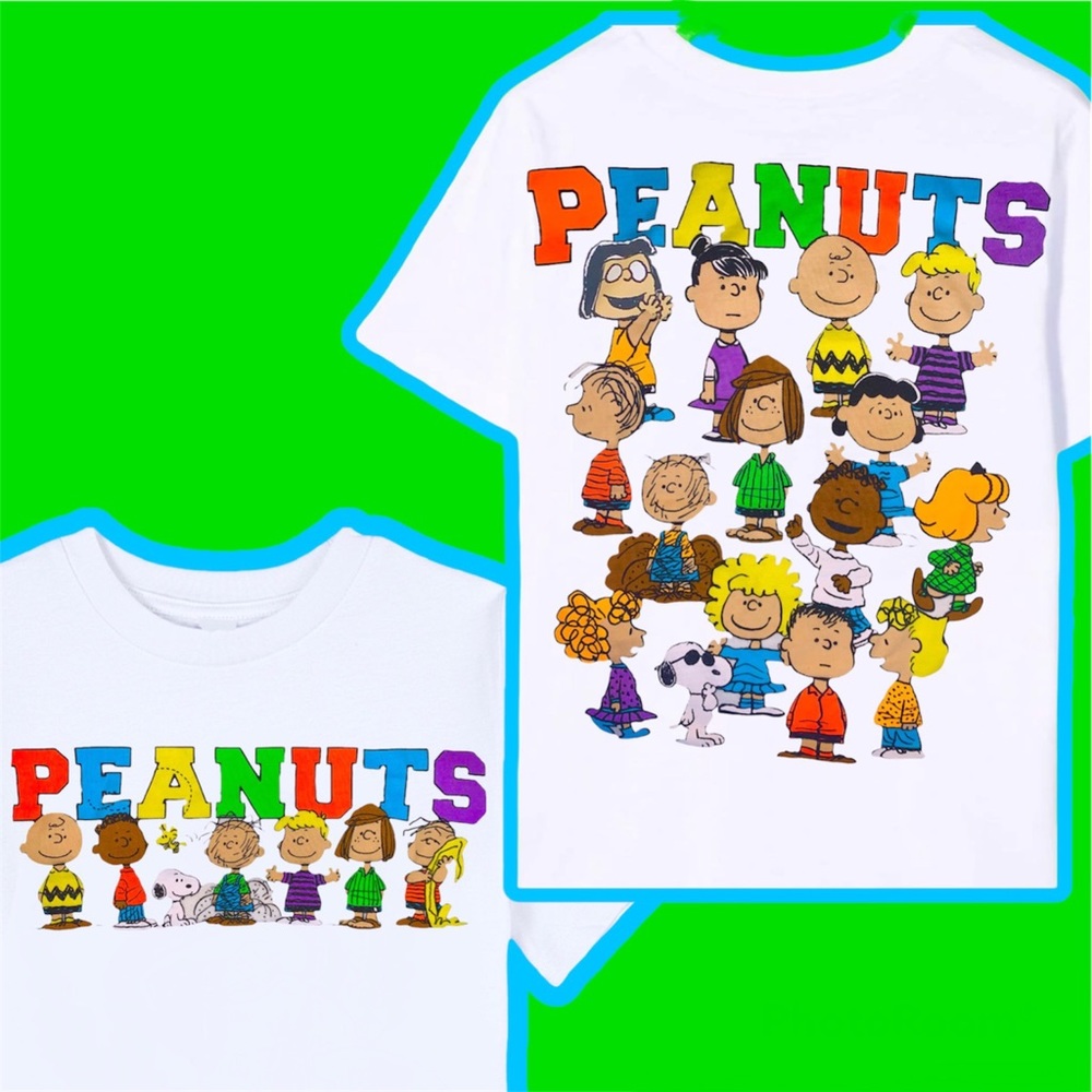 NWT Zara Tshirt Peanuts kids toddlers Graphic Tee Shirt baby boys girls Gift